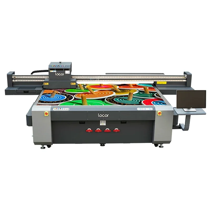 Locor 2513 uv flatbed printer Ricoh Gen5 Gen6 head large format board glass door printing machine