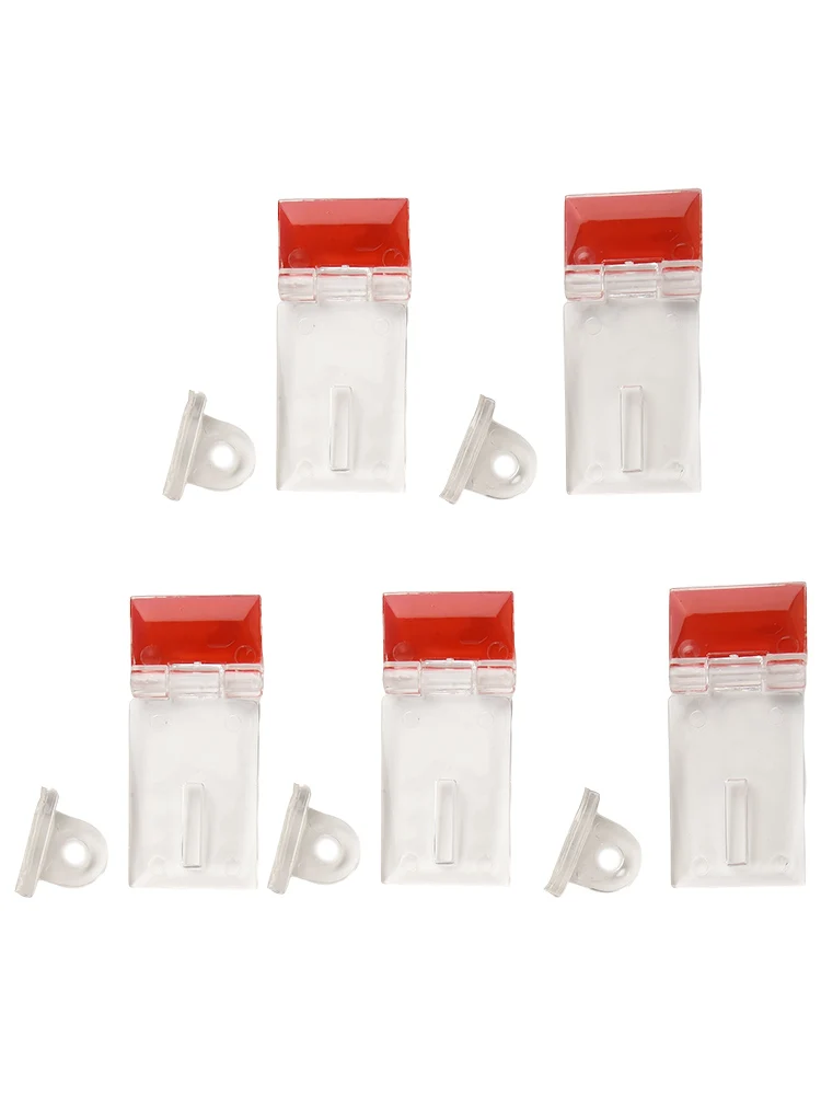 5pcs Acrylic Hinges And Adhesive Plastic Hinge For Crafts,Transparent Continuous Glass Hinge PMMA Hinge With Self A Dhesive