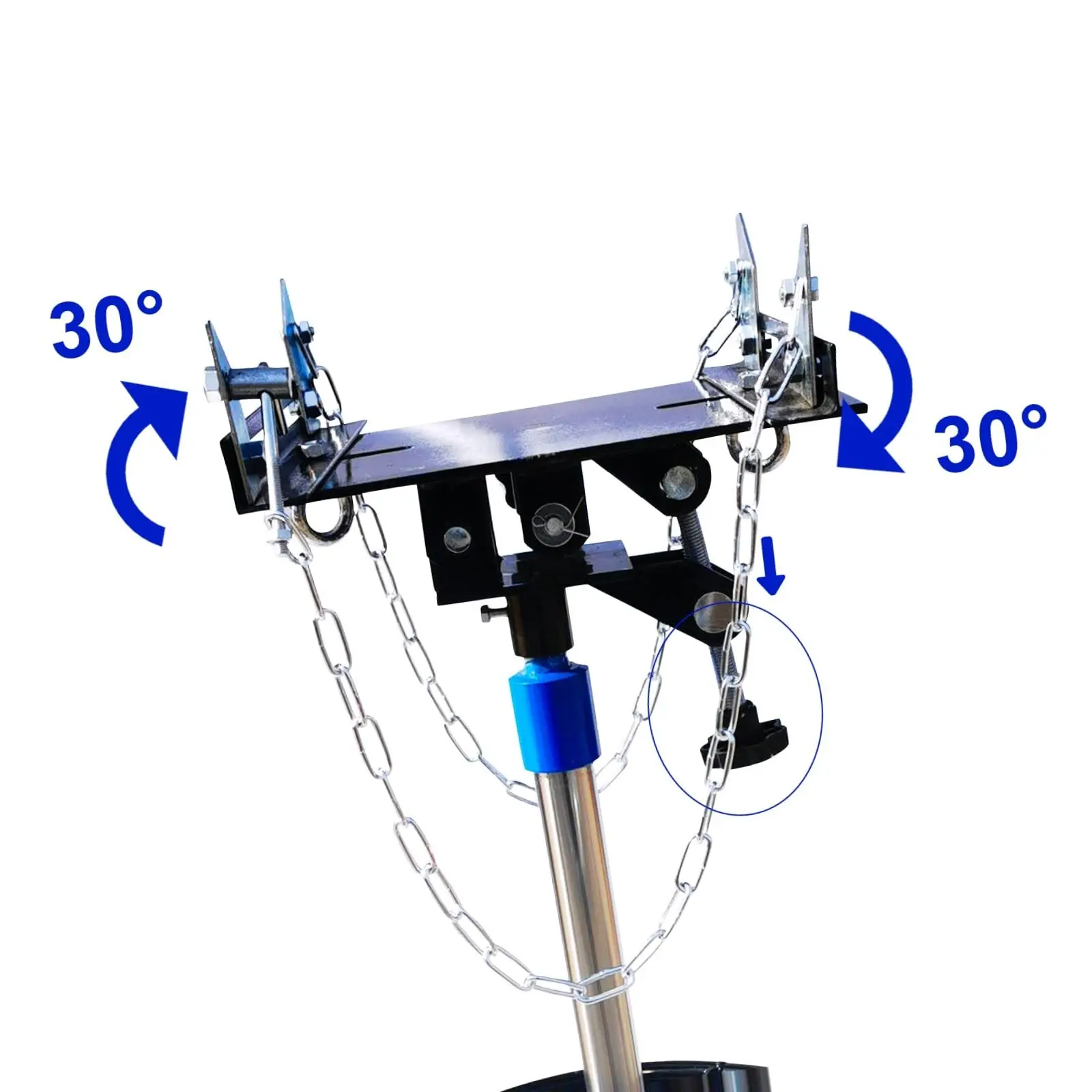 Martinetto Tupliege, martinetto per trasmissione idraulica a 2 stadi 1600Lbs, supporto per palco o martinetto con pedale, ruota girevole a 360 ° con freni