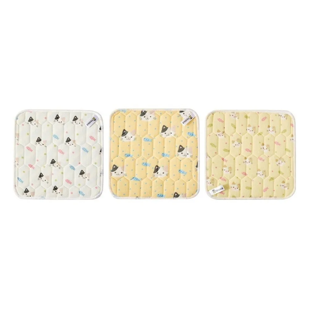 3Pcs New Cartoon Cat Dishcloth Wood Fiber Thickened Dish Washing Cloth Antibacterial Quilted Kitchen Towel Dish Washing