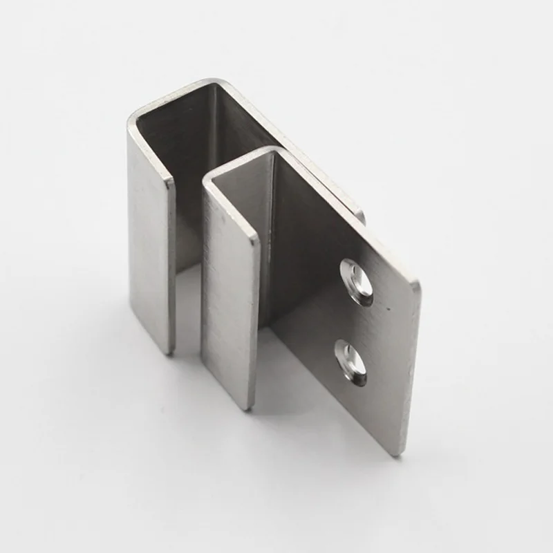 Stainless Steel Hanging Code Tile Display Wall Fixing Clip Buckle Hanging Tile Bracket Mirrors Support Hardware Accessories