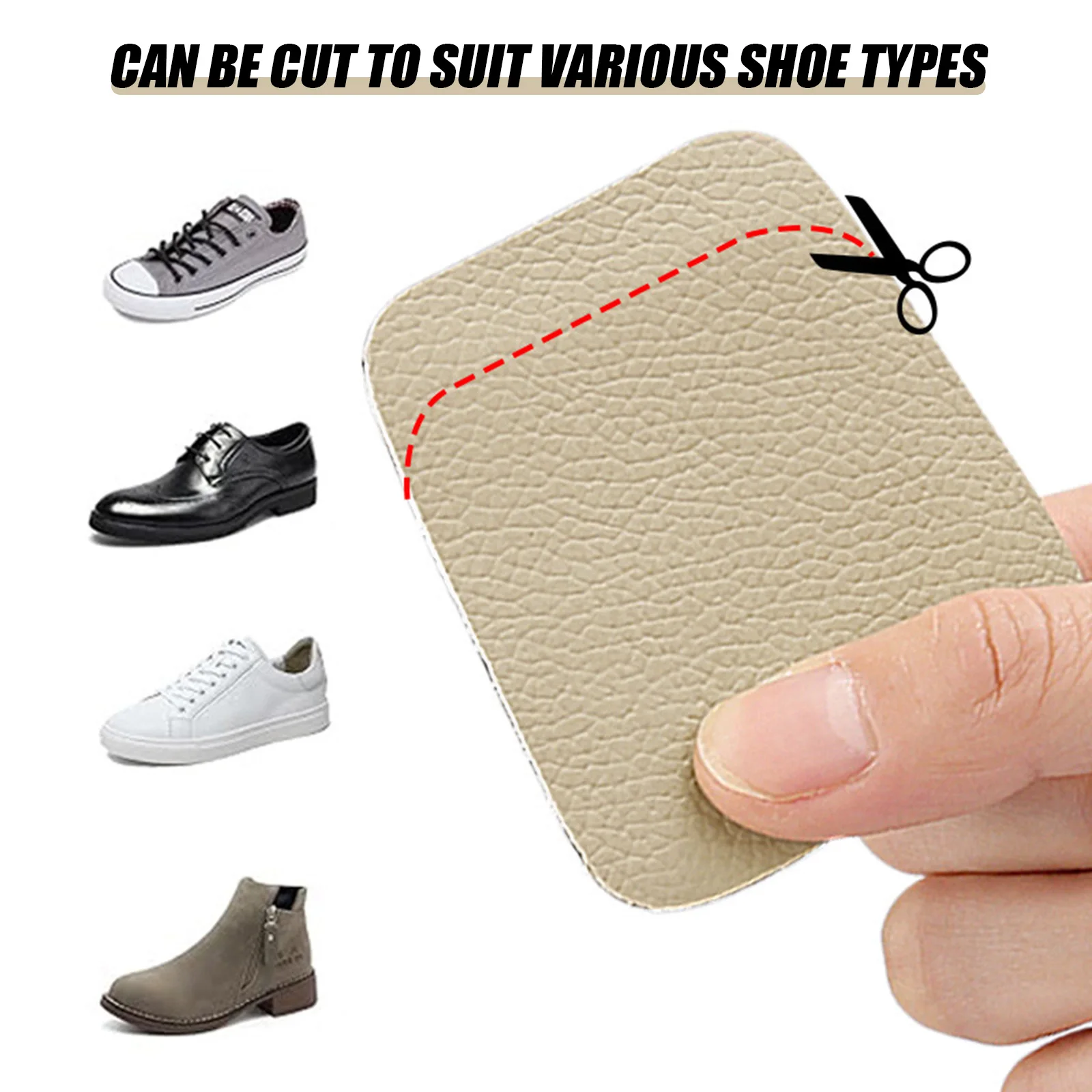 

Self-Adhesive Tongue Cushion Ultra Soothing Soft Heel Inserts Forefoot Pad for Improving Shoe Fit & Comfort