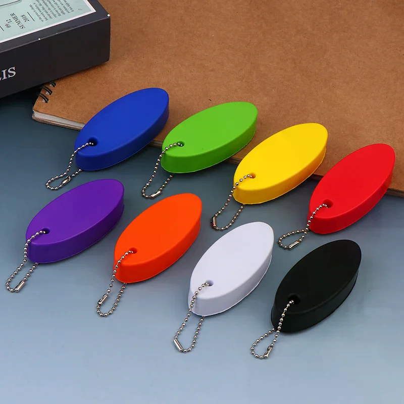 Oval Foam Floating Buoyant Keychain For Water Sports Marine Boat Swimming Kayak Rafting Key Canoe Keyring Surf Accessory