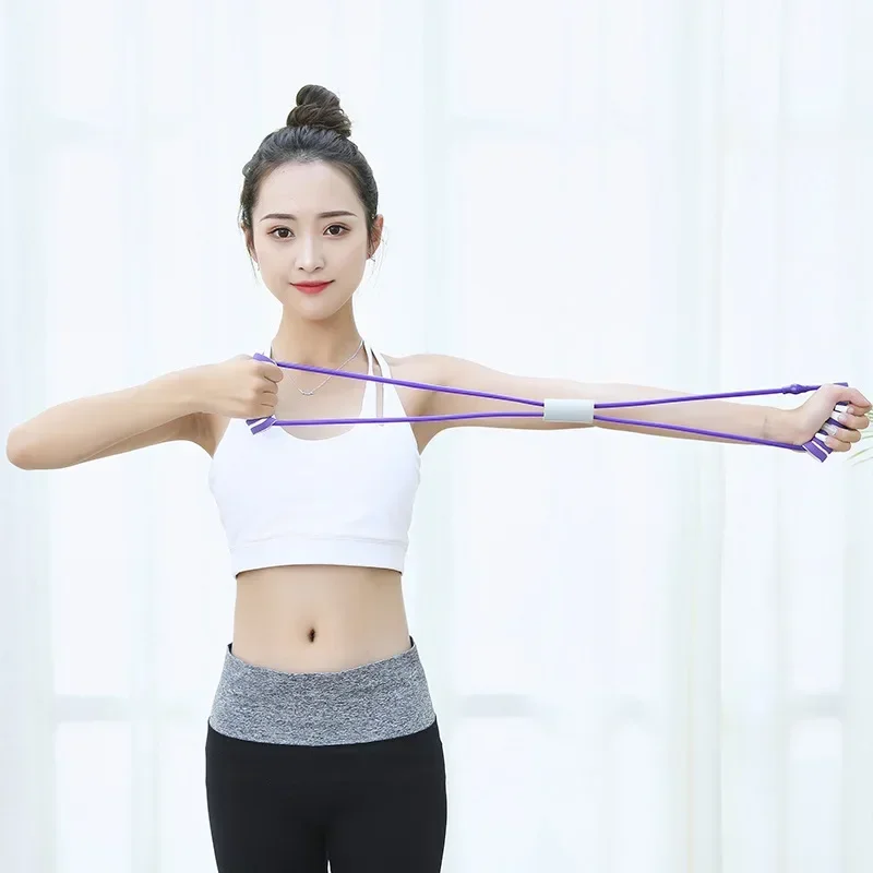 

8-shaped Resistance Bands, Pull Rope,Chest Arm And Shoulder Stretch Bands Exercise Equipment For Home Workout, Strength Training