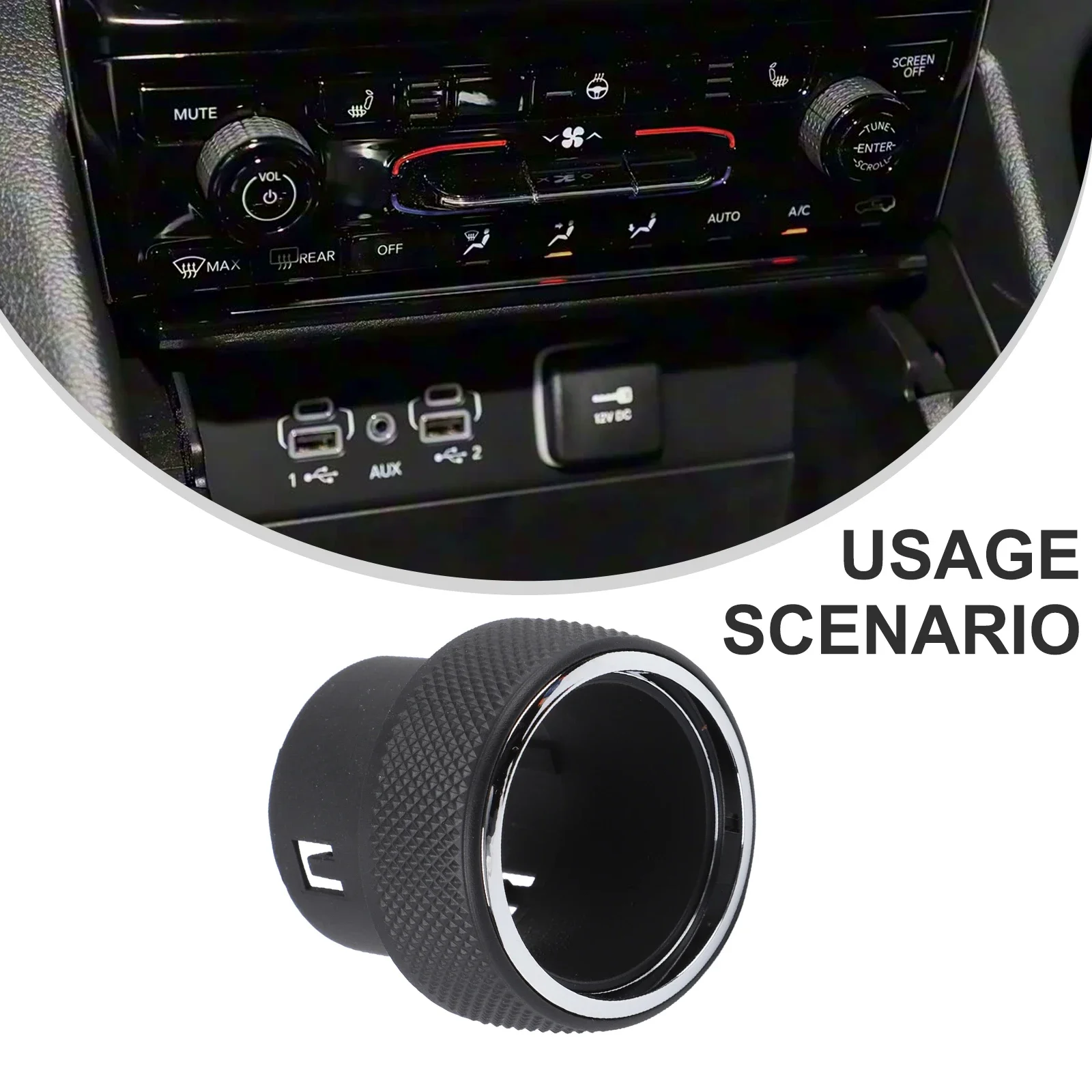 Ersatz-Radio- und Klimaanlagenreglerknopf für Jeep Grand Cherokee WK2 2014-2021, behält die Originalausrüstungspassform bei – Detail 6