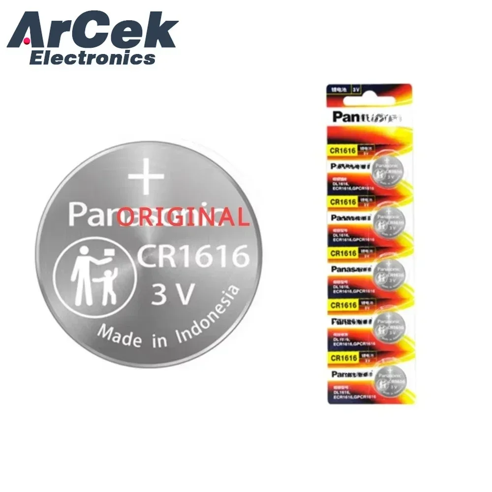 2 قطعة الأصلي لباناسونيك 3 فولت CR1616 CR 1616 زر بطاريات خلية عملة بطارية ليثيوم لمشاهدة لعبة إلكترونية الآلات الحاسبة #2