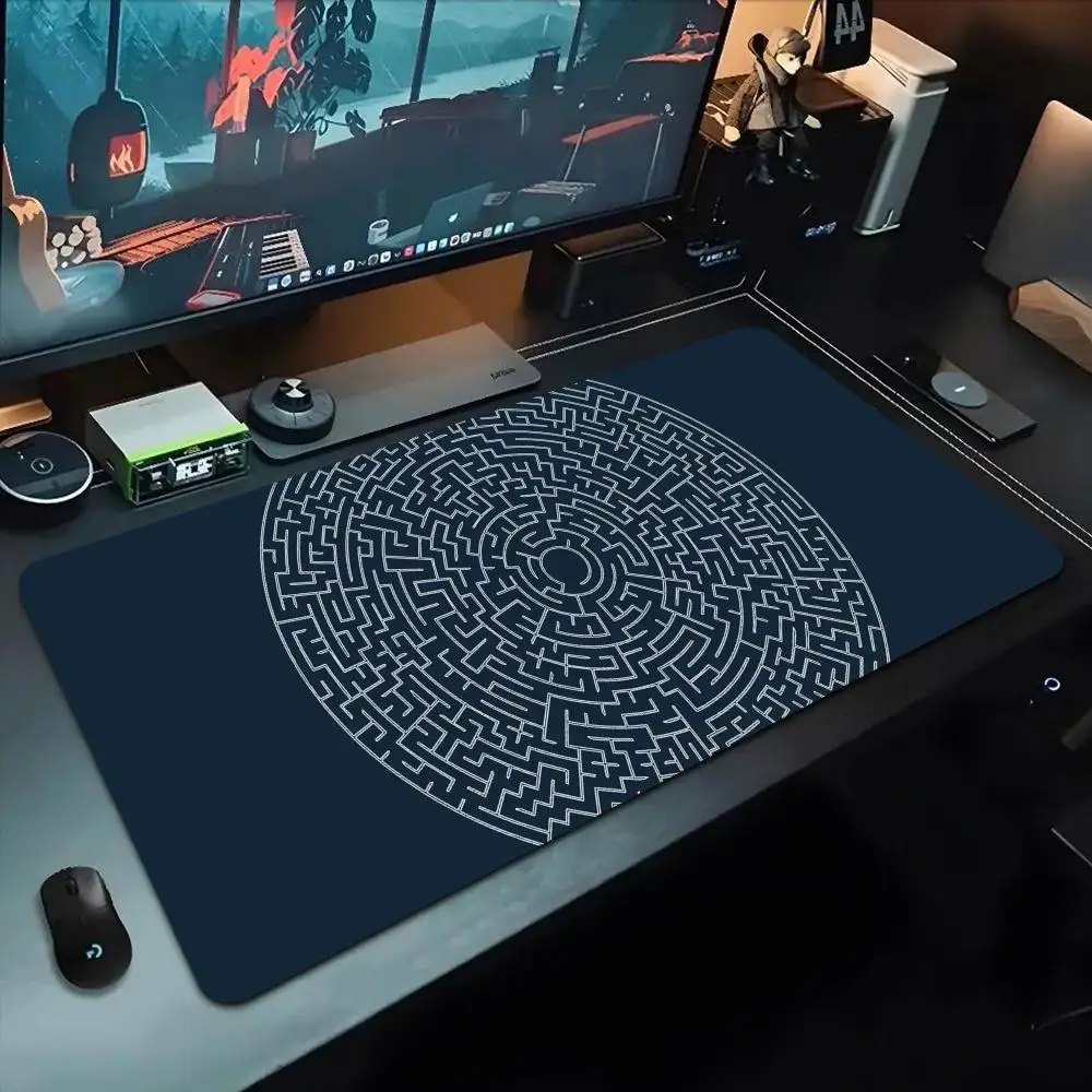 

maze Mouse Pad 500X1000 mm Large Gaming Mousepad Gamer XL Rubber Otaku Keyboard Pad Laptop Desk Mat