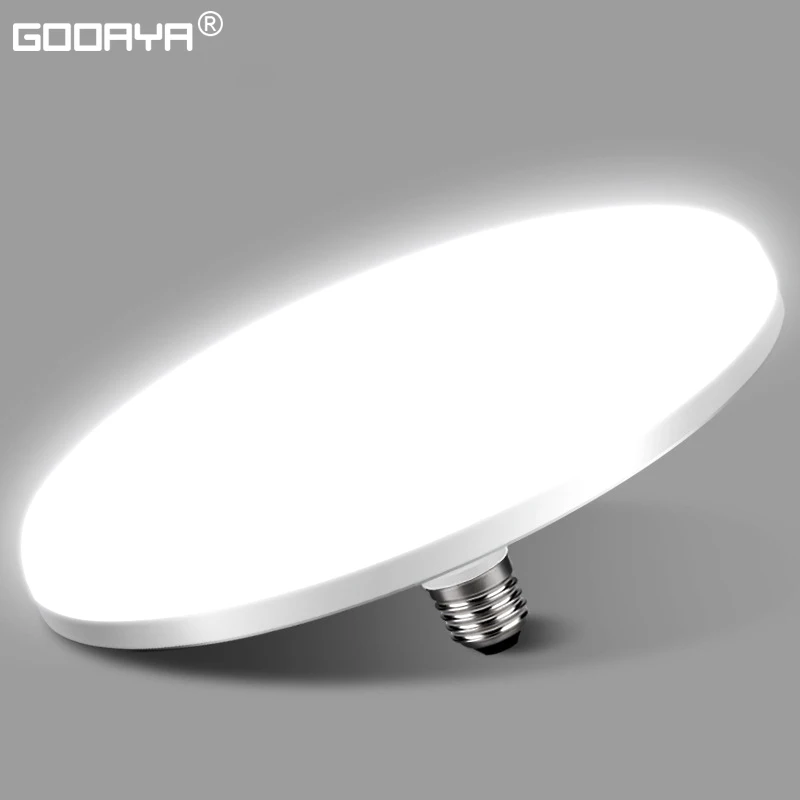 Żarówka LED AC220V E27 Lampa Led Super jasna 12W 15W 20W 50W UFO Leds Światła wewnętrzne Zimne białe oświetlenie Lampy stołowe Światło garażowe