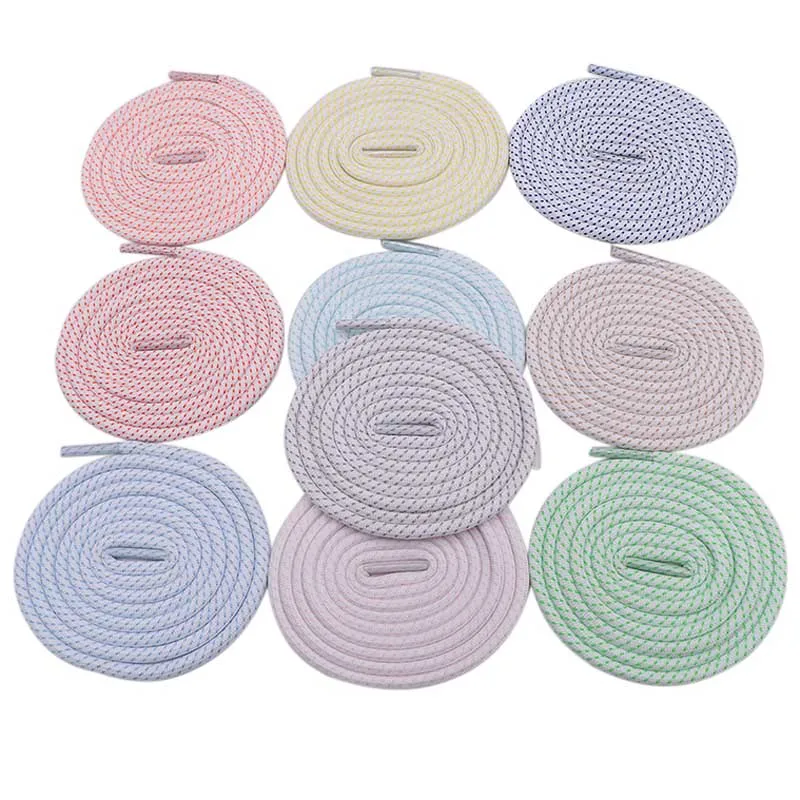 4.5MM Two-tone twill Polyester Light Colorful Series Couple Clothing Matching Fashion Sneaker Rope Youth Outdoor Traveling Laces