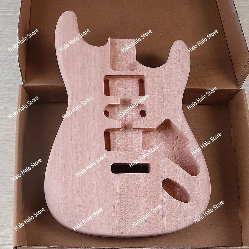 Solid wood log color ST electric guitar body special musical instrument DIY assembly accessories