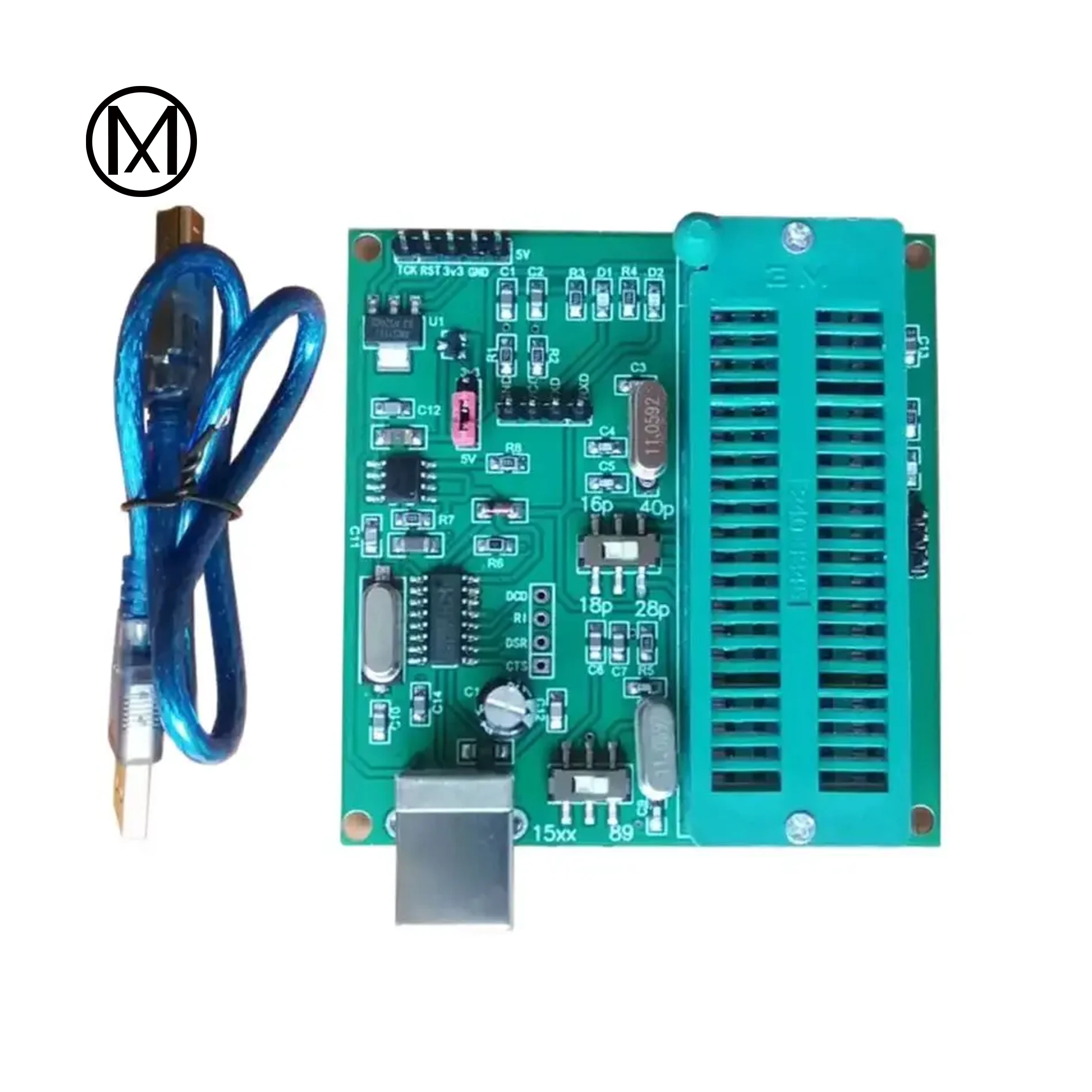 Microcomputador Programmer Program Burner Stc Single Chip Isp Downloader Usb para Ttl Chip