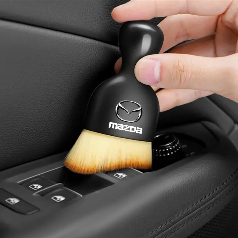Herramienta de limpieza Interior de coche, cepillo suave para salida de aire de tablero, para Mazda 2 3 4 5 6 7 8 ATENZA Axela 5 6 323 RX8 CX6 CX5 CX4 MX3 MX5