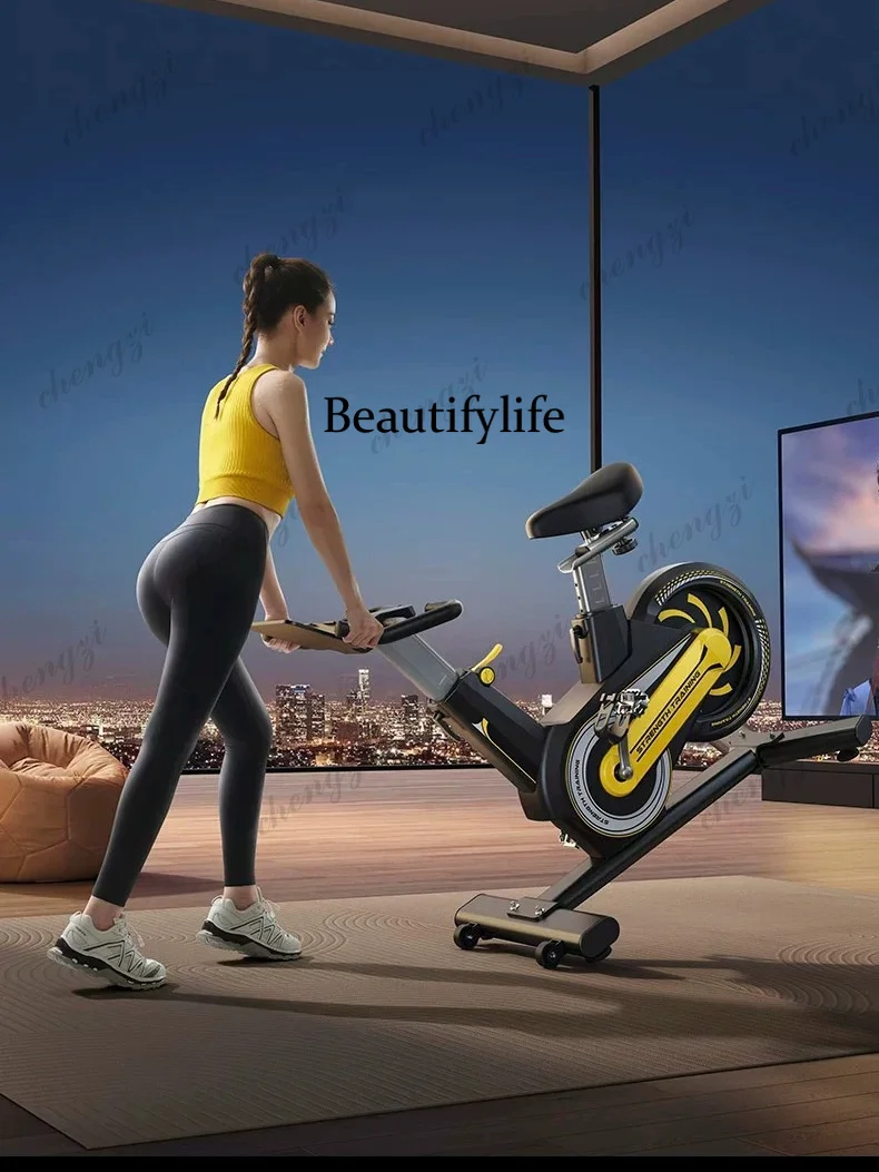 Fitness bicycles are simple and lightweight for home use, silent indoor storage and convenient home sports equipment