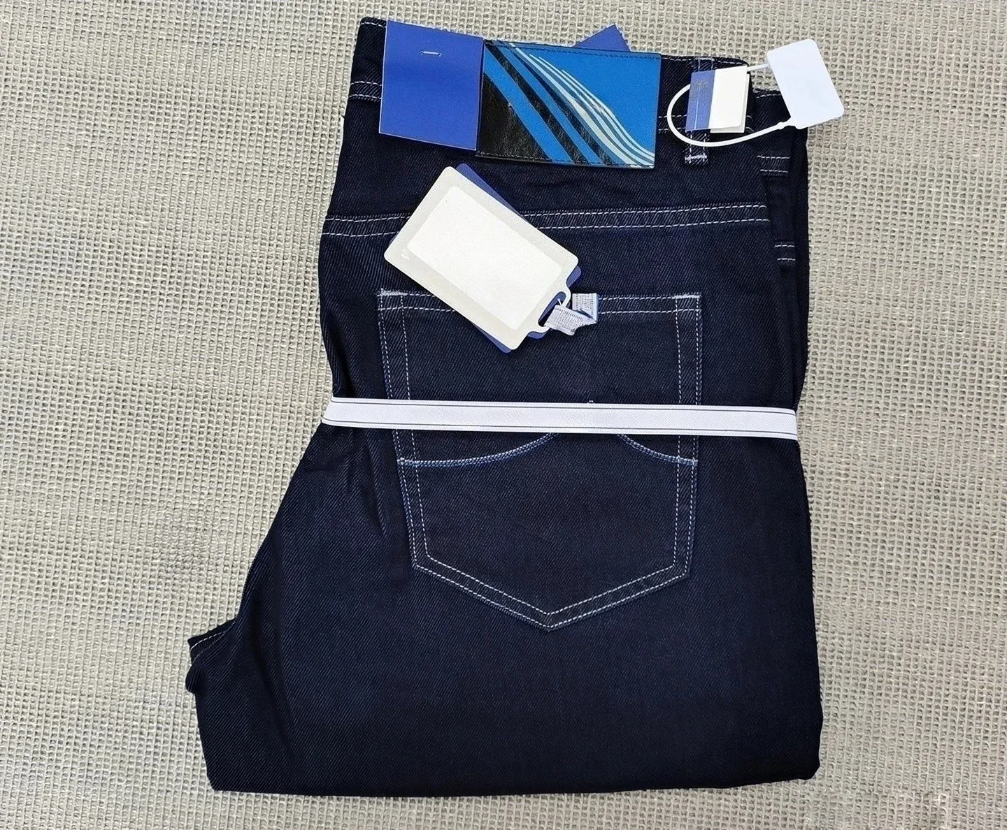 26SS New Men Thin Cotton Straight Jeans Breathable Outdoor Zipper Fly Pants Plus Sizes 30-40
