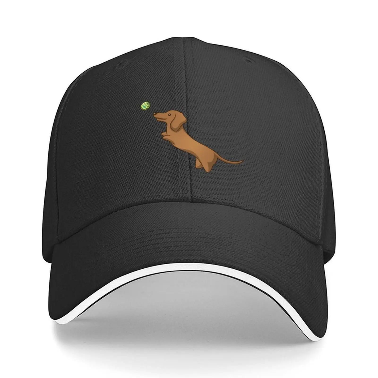 

Red the Dachshund Baseball Cap luxury caps men's big size hat Designer Hat Hat men Women's Beach Visor Men's