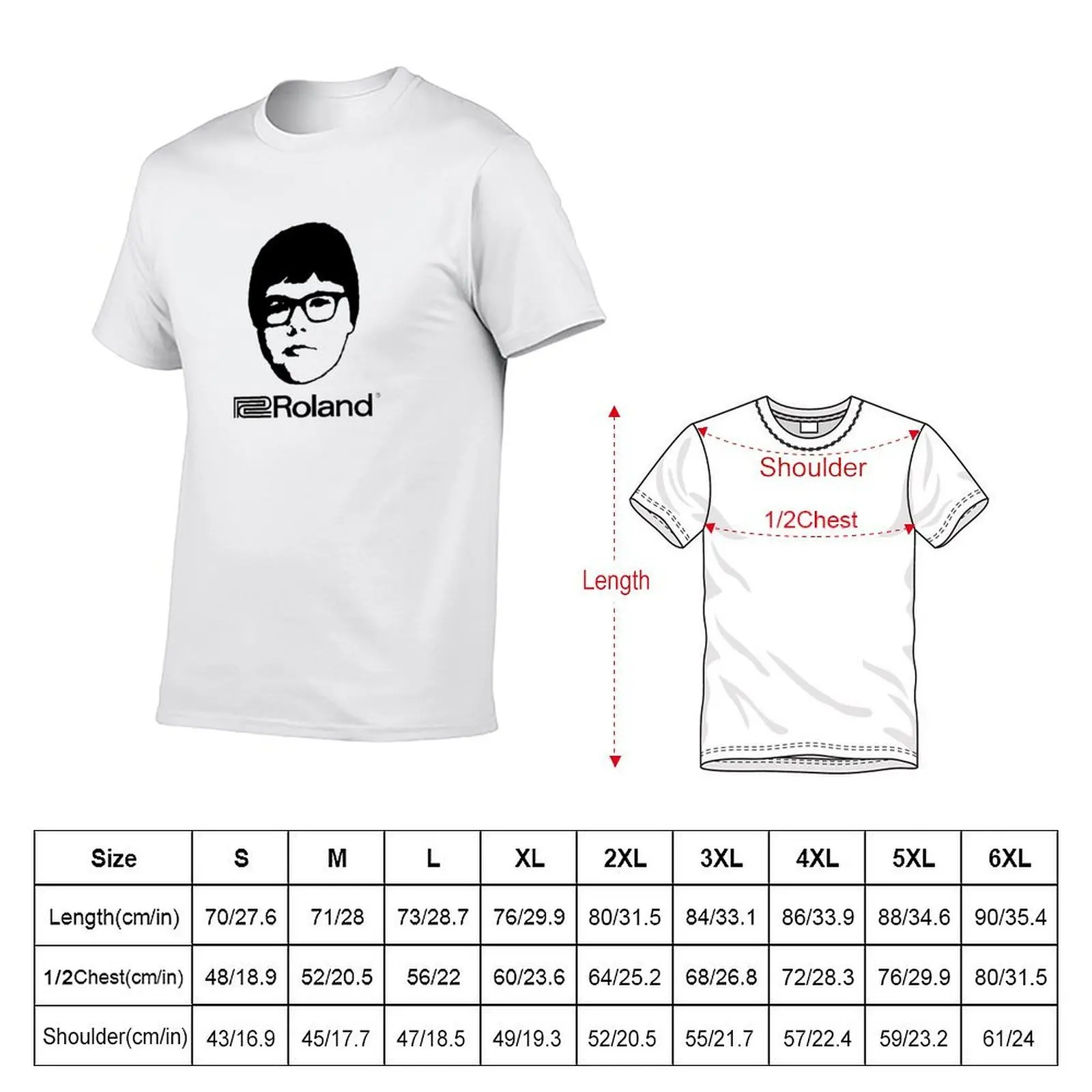 Roland T-Shirt korean fashion for a boy Men's t-shirts