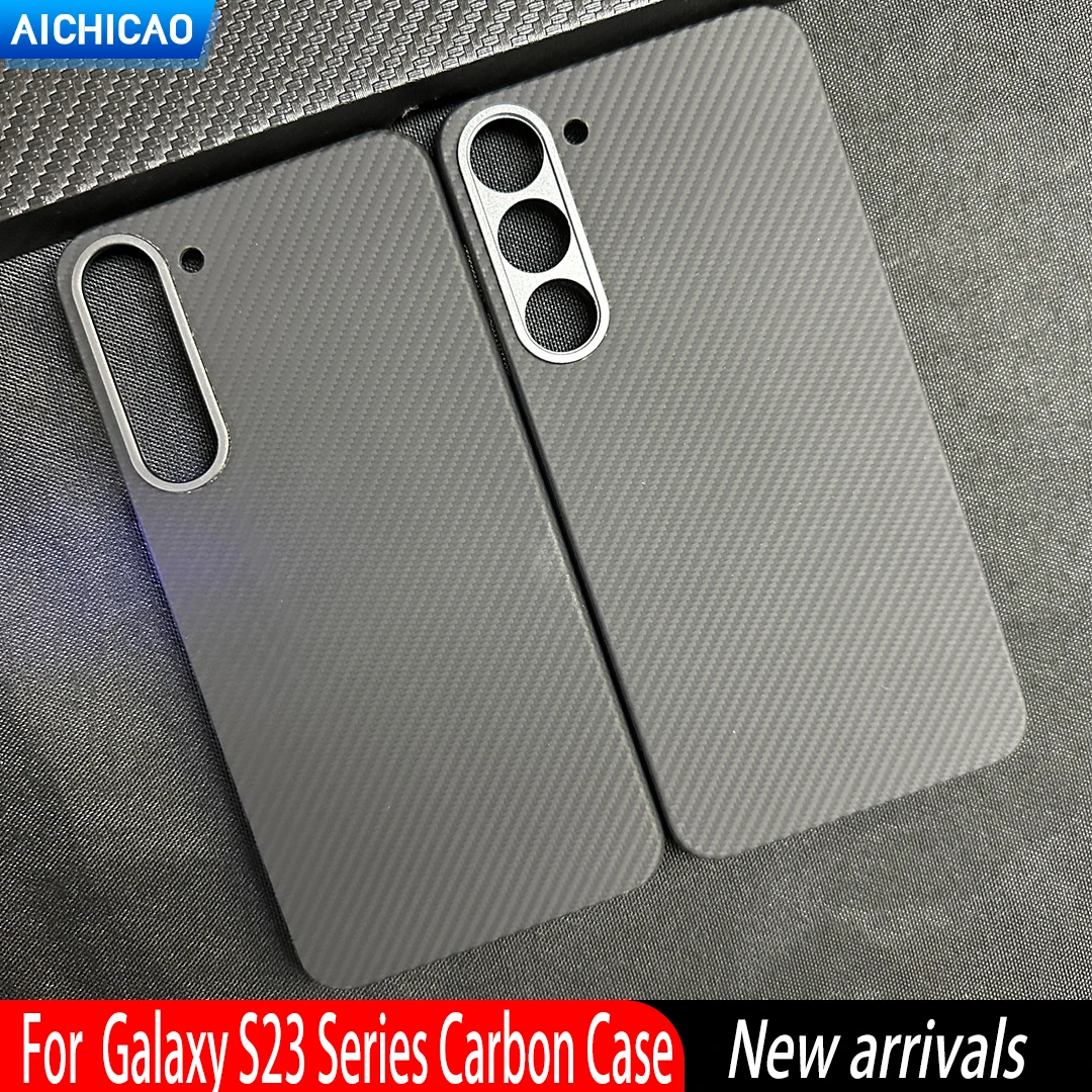 

ACC-Carbon Real Carbon Fiber Phone Case For Samsung Galaxy S23/23 Plus Magsafe Case Aramid Fiber Anti-Fall Busines Cover