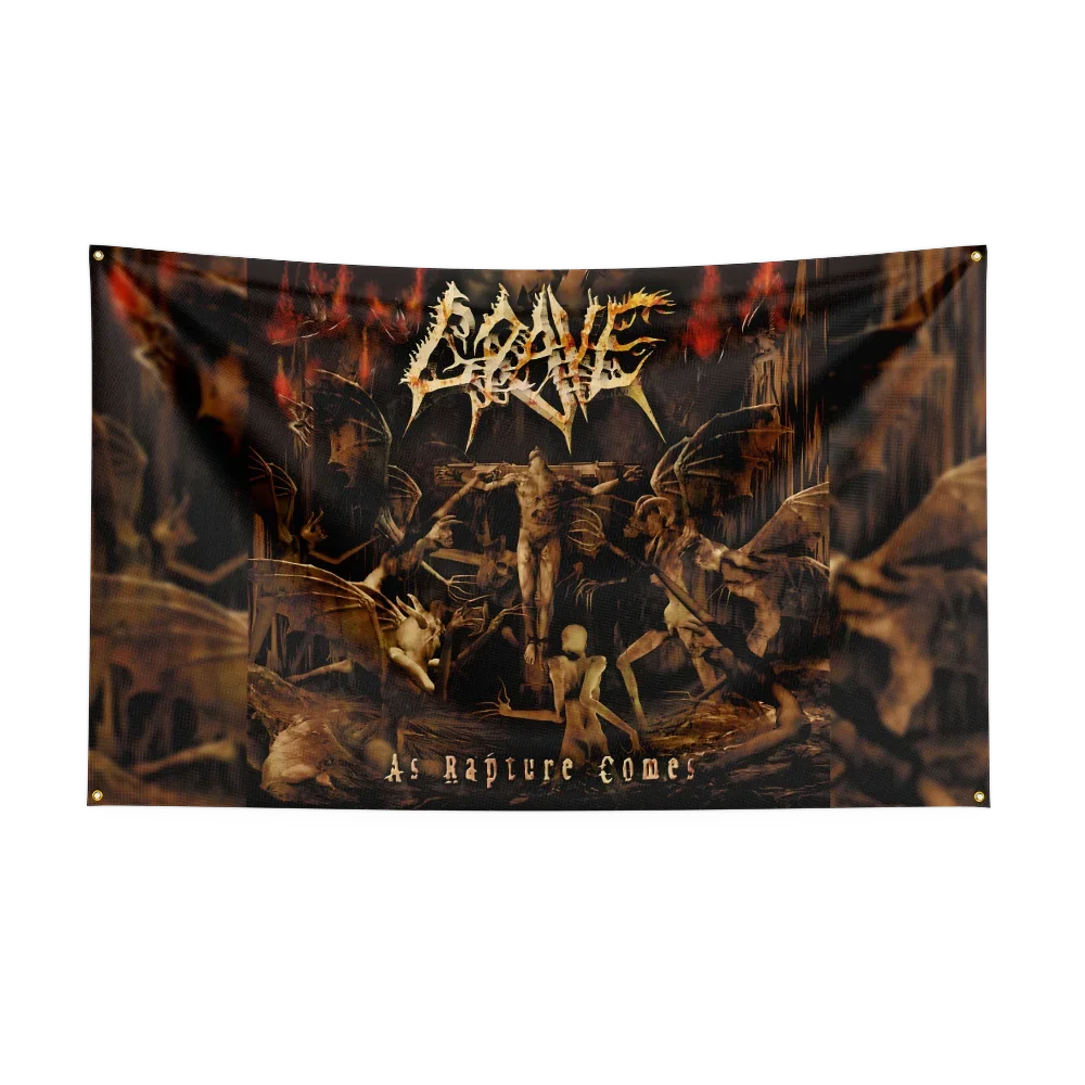 Music Band Flag for G-Gr-av-e Fans Banner campaign gathering apartment porch double stitched Decor backdrop