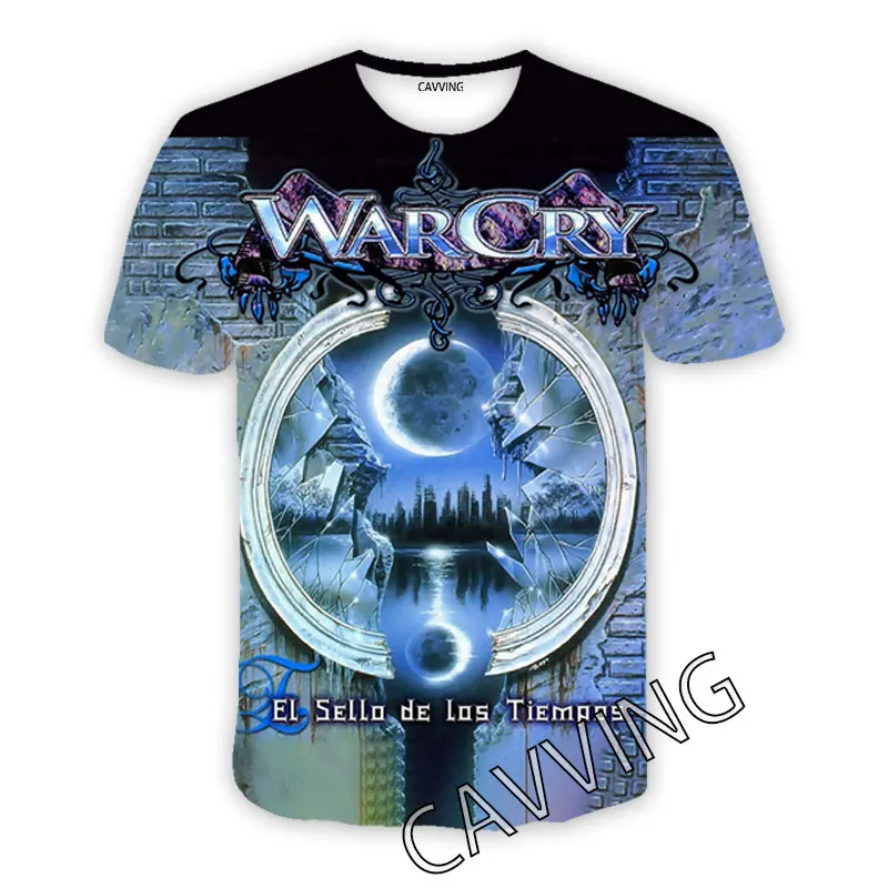 2023 New Fashion CAVVING 3D Printed Warcry Rock Casual T-shirt Hip Hop T-shirt Harajuku Style Top Men's and Women's Clothing 6XL