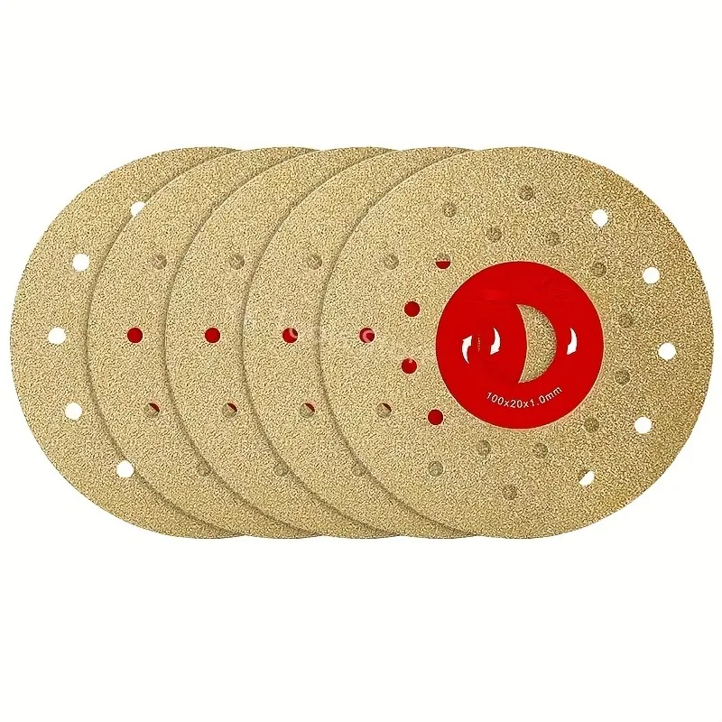 100mm Diamond Grinding Disc Double-Sided Vacuum Brazed Saw Blade for Marble Granite Tiles Rock Slab Porcelain