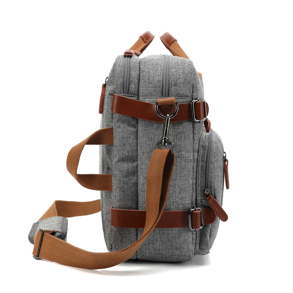 3-in-1 Convertible Laptop Backpack 15.6 17.3 Inch Waterproof Oxford Business Briefcase Shoulder Messenger Notebook Carry Bag