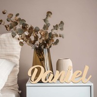 1pc Personalized Custom Name Wooden Signs Decoration Card Rustic Welcome Sign for Home Yard and Holiday Parties For Kitchen Gift