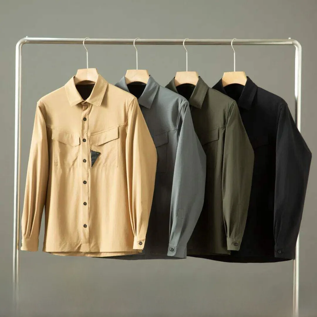 

Мужская функциональная рубашка с длинным рукавом для активного отдыха, быстросохнущая, дышащая, с 3D-кроем, весна-лето, повседневный стиль, стандартный крой