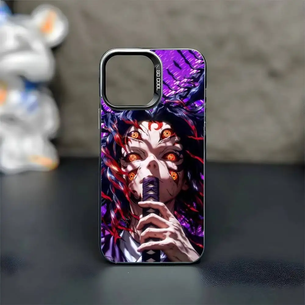 Capa de telefone Douma-DemonS-Slayer para iPhone17,16,15,14,13,12,11 Plus,Pro Max Capa preta fosca à prova de choque