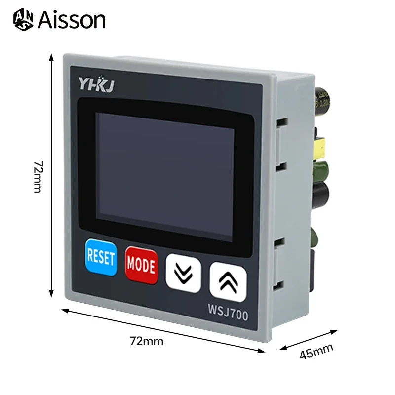 WSJ700 Timing Counting Temperature Control K TYPE 220VAC Intelligent Multifunctional Automation Thermostat Relay / SSR Output