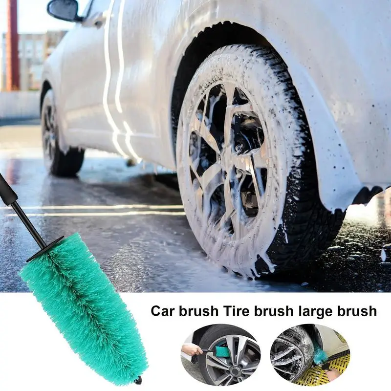 

Car Rim Brush Anti-Scratch Bristles Car Wheel Tim Cleaning Brush Car Wash Super Brush Car Detailing Accessories For Car Bikes