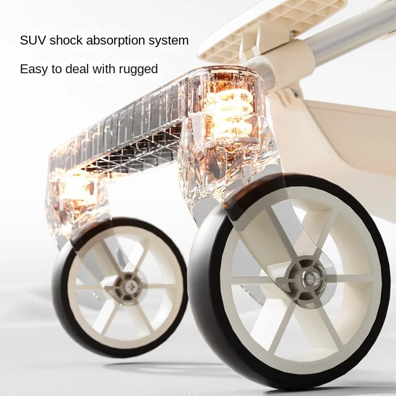 Bi-directional Baby Stroller Foldable Sitting Lying High Landscape Four Wheel Anti Roll Portable Baby Stroller Baby Stroller Hot