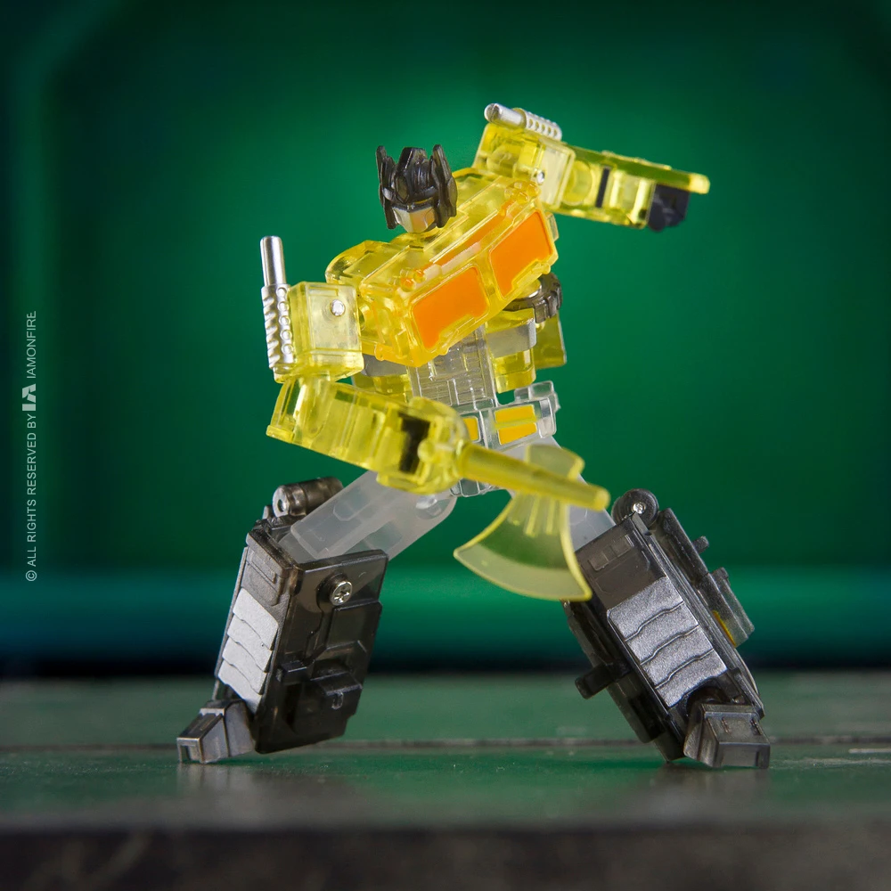 Dr. Wu DWE23S DW-E23S Tactical Commander Ultra Ma gnus (gele transparante versie) - transformeerbaar Mecha-speelgoed op microschaal