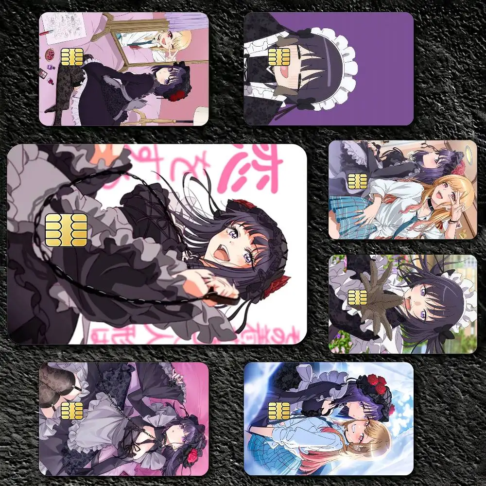 

Shizuku Kuroe Marin Kitagawa Credit Card Skin Stickers For VISA Bank Bus Metro Access Card Protective Film Cover Sticker