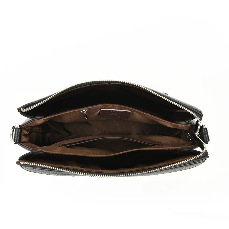 حقائب كتف نسائية صغيرة ذات لون سادة على الموضة الجديدة، حقيبة هاتف محفظة ترفيهية فاخرة، للاستخدام اليومي متعدد الأقسام #6