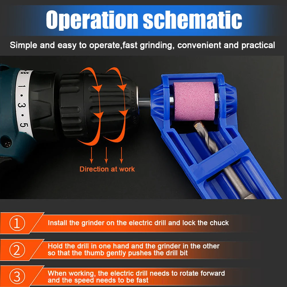 คอรันดัมบดล้อเจาะ Bit Sharpener เครื่องมือเจาะไทเทเนียม Powered ชิ้นส่วนเครื่องมือเจาะเล็บชุด Bits สำหรับ...