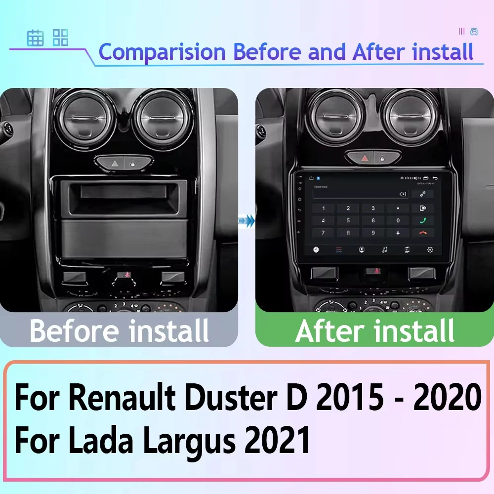 Android 13 For Renault Duster 2015 2016 2017 2018 2019 2020 Lada Largus 2021 Navigation GPS Auto radio No 2din DVD Dash Cam HDR