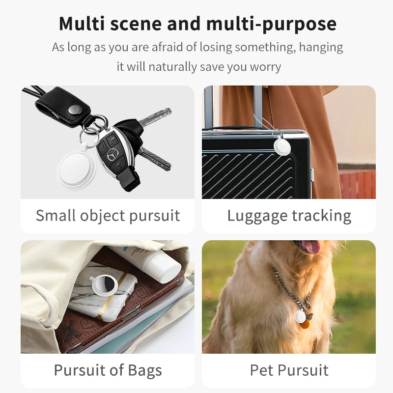 Smalle Size 1 VS 1 Ap-ple Original Airtags Pet Cat Dog Collar Keychain finder Locator Bluetooth GPS Tracker Air Tag Airtag