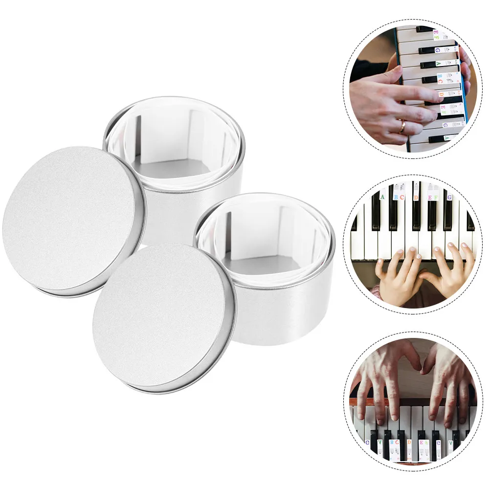 Piano Keyboard Note Labels 2 Sets Removable Numbered Strips for 61 Key Beginner Learning Accessory