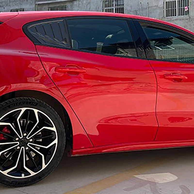 

Rear Window Side Louvers Vent Cover Stickers, For Ford Focus ST-LINE Hatchback 2019 2020 Window Blinds Trim