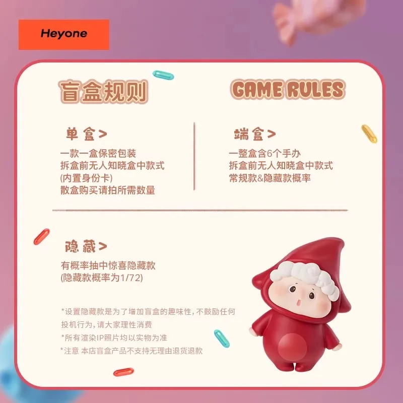 حقيقي Heyone Hudodo'S الكون المتوازي سلسلة صندوق أعمى لطيف تمثال جمع سطح المكتب زخرفة موضة الاتجاه هدية