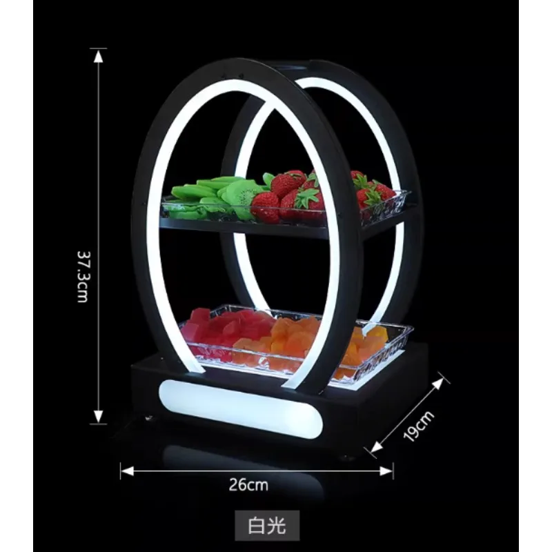 

Светящаяся тарелка для фруктов Moon Fruit Plate Bar KTV с зарядкой, креативная подставка для закусок, популярная у интернет-знаменитостей, для вечеринок