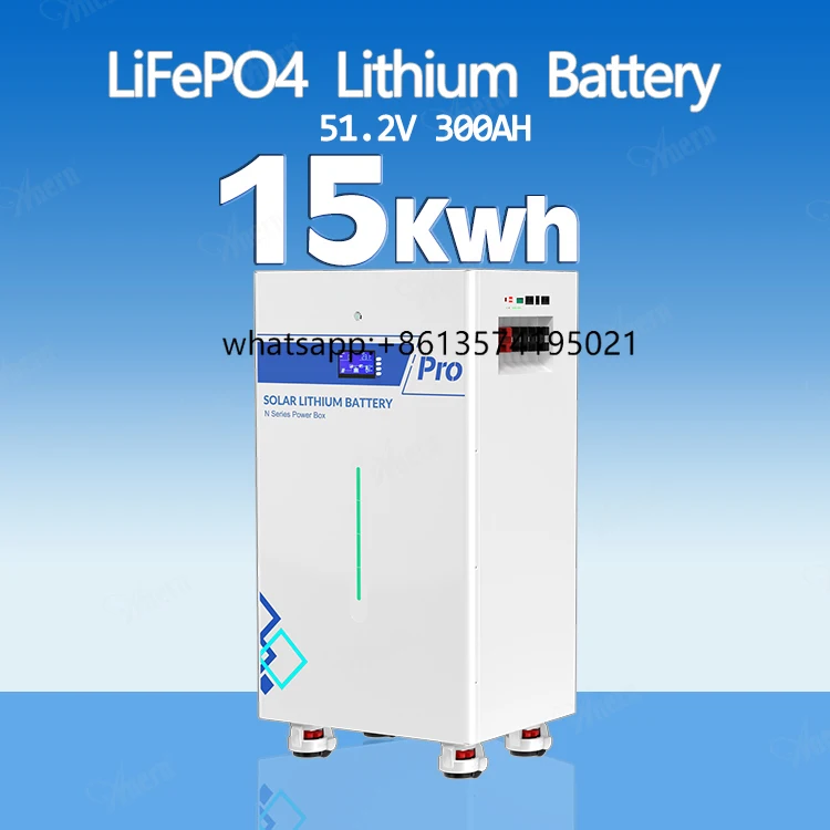 

Anern Solar Power Wall 5kwh 10kwh 15kwh 24v 48V 100ah 200ah 300ah Lifepo4 Lithium Ion Battery Batterie Solaire Lithium
