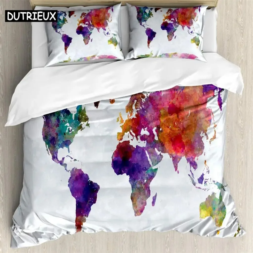 

Color ink painting Bedding Sets 3D Digital Printing Custom Quilt Duvet Cover Set Home Queen King Quilt Pillowcase