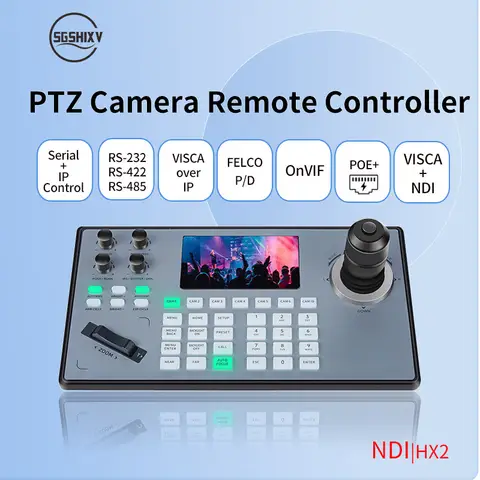 4KP60 NDI PTZ 카메라 20배줌 라이브 카메라 AI 추적 POE 전원 교회 무대 바 라이브 녹화 OBS/vMix/ATEM 호환