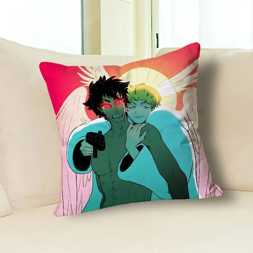 D-DEVILMAN C-Crybaby RyoAkira Print Pillow Case Aesthetic Bedroom Decor 30x30 40x40 45x45 50x50 60x60 65x65cm