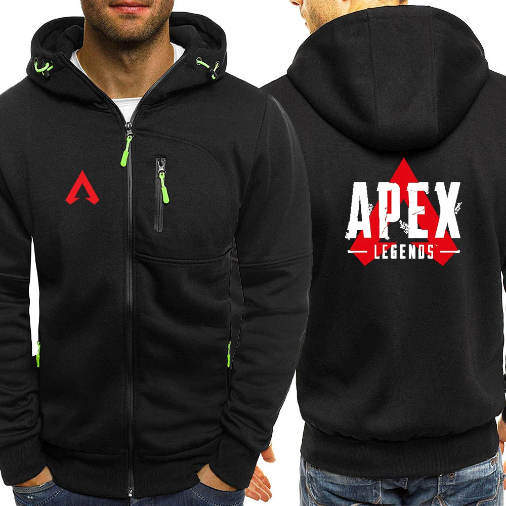 Apex Legends Game 2024 New Stlye Tri-color Hooded Jacket Spring and Autumn Men Comfortable and Leisure Slim-fit Zipper Tops