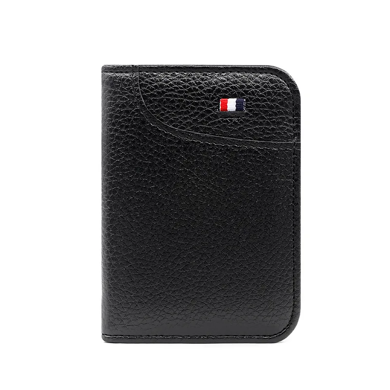 H014 New Wallet Men\'s Short Small Multifunctional  ID Card Holder PU Leather Business Men Purse Fashion High-quality Casual Bag