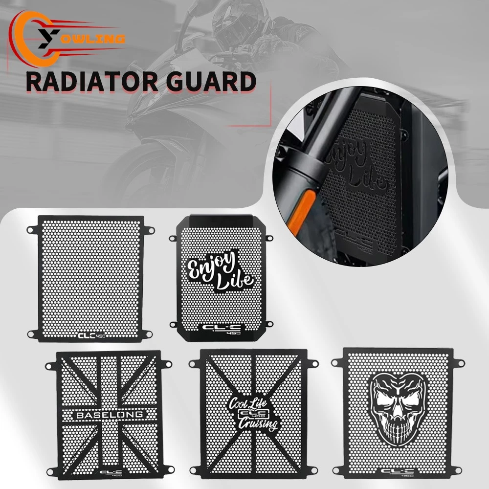 

2025 2024 For CFMOTO CF MOTO CLC 450 Bobbe 450CLC 2023-2025 Motorcycle Radiator Grille Guard Cover Water Tank Protection Guard
