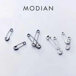 Modian New Special Design Clips Fashion Jewelry Real 925 Sterling Silver Simple Rock Stud Earrings For Women Party Earring Gift