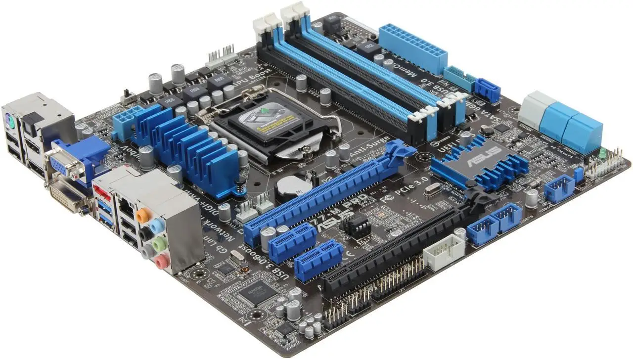 ﻿ ASUS P8H77-M PRO Motherboard Intel H77 LGA 1155 DDR3 32GB support Core i3-3220 3240 2500 3450 3570 3770 G1620 cpu Micro ATX